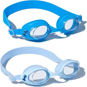 Maschera da nuoto per bambini con protezione anti-fog e UV, grande visibilità, impermeabile e regolabile (2 pezzi)