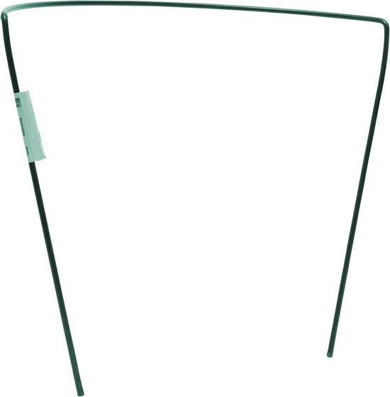 Sostegno per cavo - sostegno per piante a forma di cespuglio - sostegno per piante semicircolare - vaso per fiori - 35 x 40 cm - sostegno per piante semicircolare verde