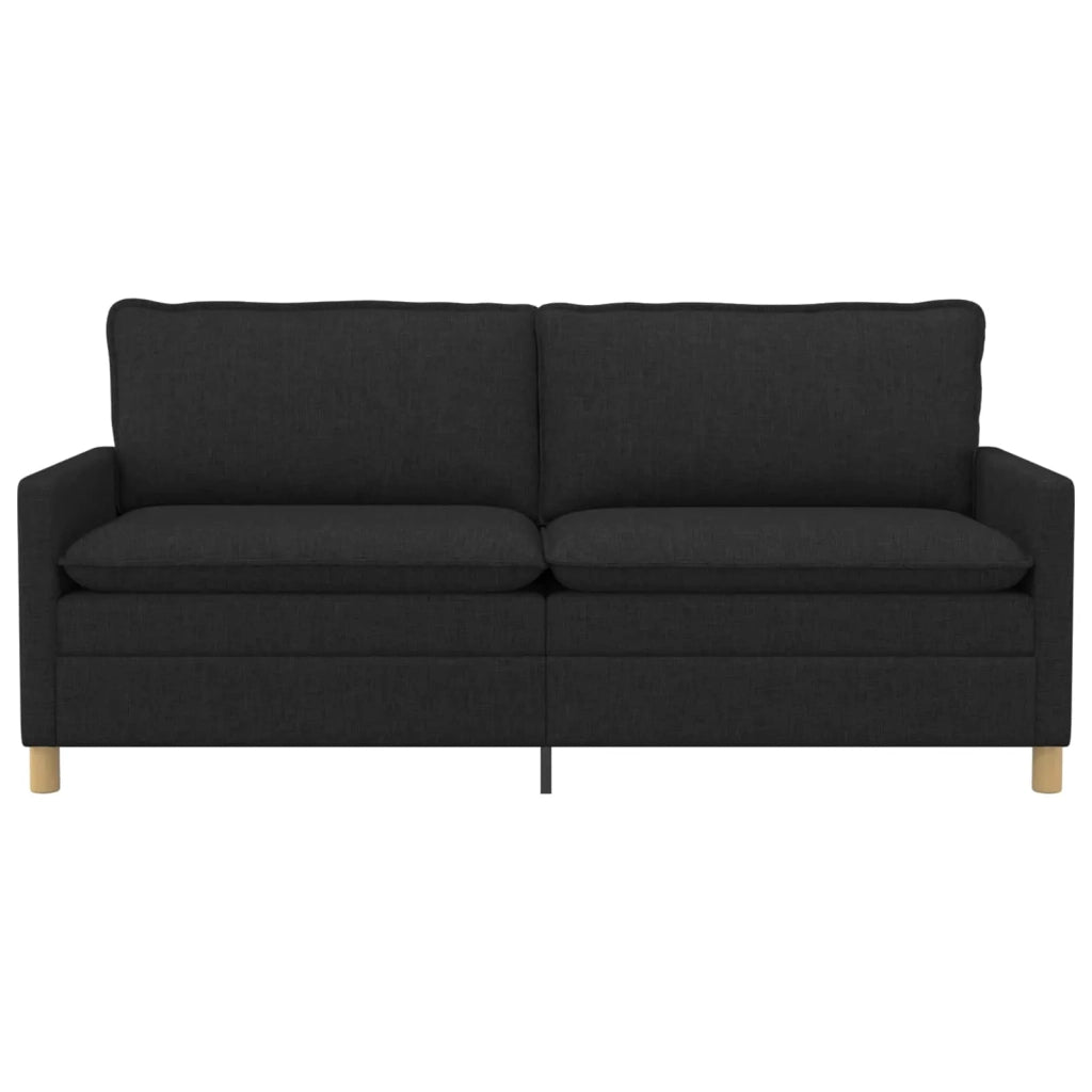 Divano Nero 196 x 81 x 87,5 cm Tessuto