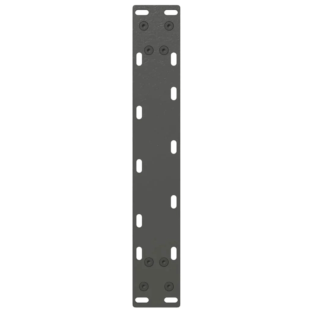 Set di 2 gambe regolabili per tavolino da caffè a forma di U 38 x 43 cm design moderno acciaio antracite 02_0057394
