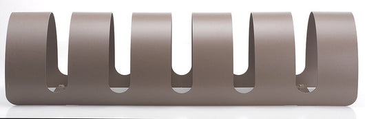 Rastelliera Portabici 5 Posti in Ferro 90x30x23 cm Belfer Bike Rack 42/PB Tortora