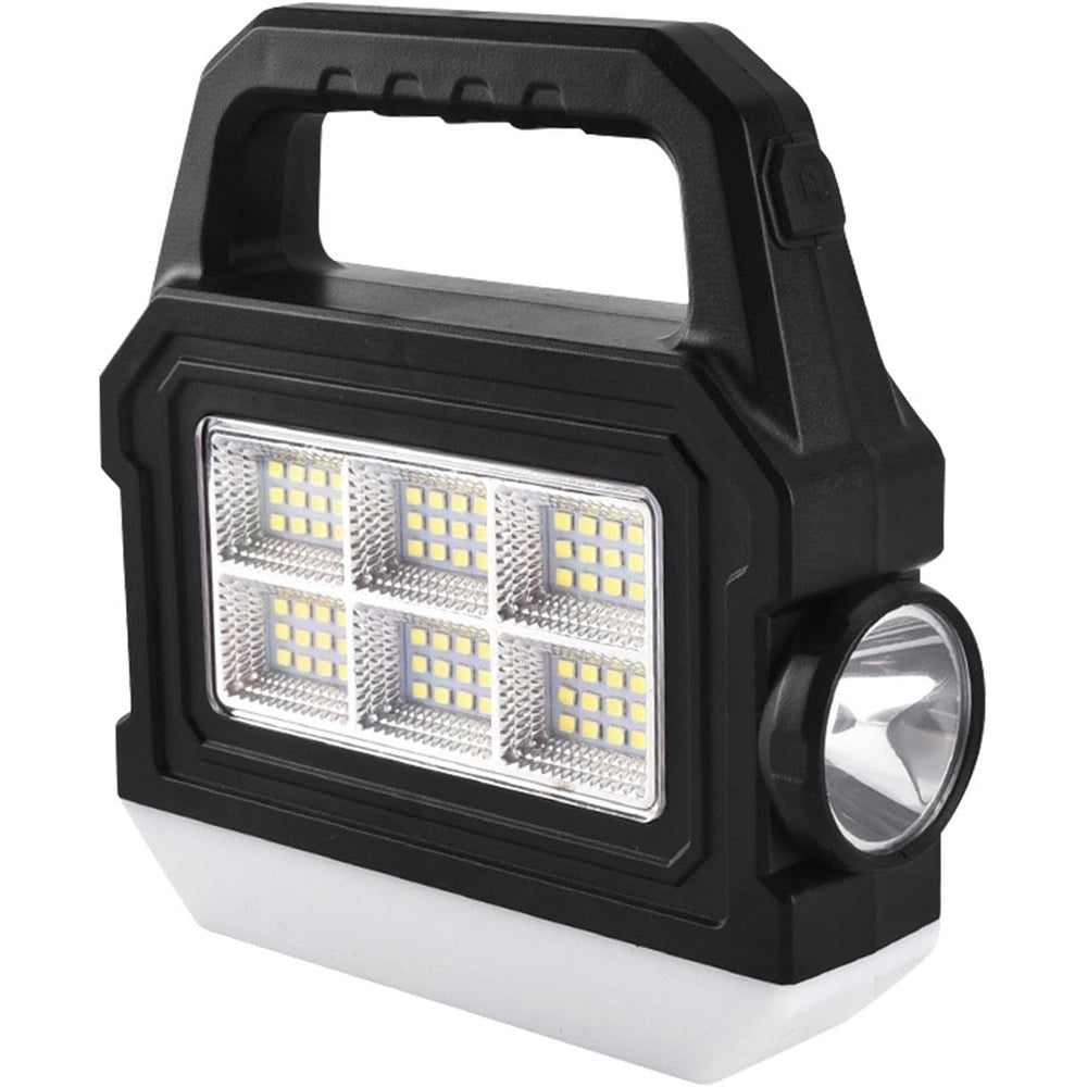 Trade Shop - Torcia Solare Portatile Lampada Ricaricabile Luce Per Pesca Emergenze Campeggio Caccia -