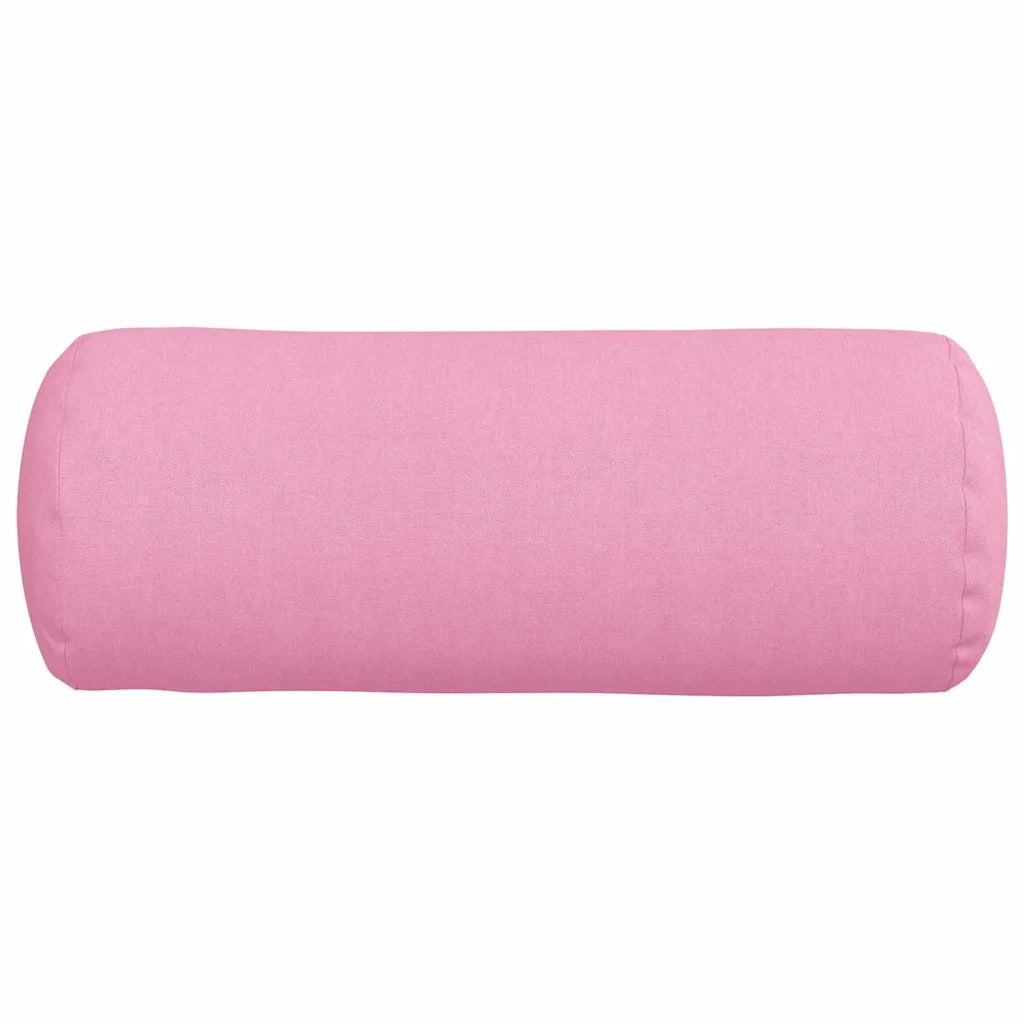 Cuscini a rullo 2 pcs Rosa Ø 15 x 40 cm Tessuto