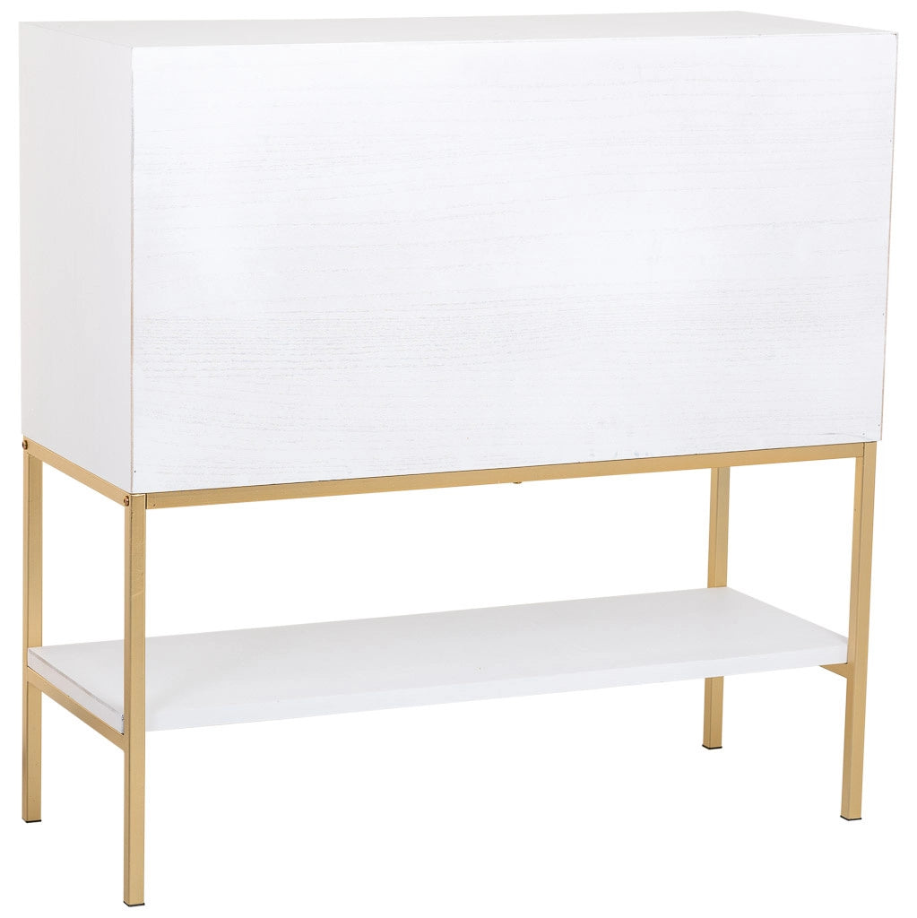 Credenza 2 ante legno e metallo 100x40x100h cm