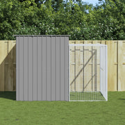 Casetta Cani Corsa Grigio Chiaro 214x253x181 cm Acciaio Zincato 3189137