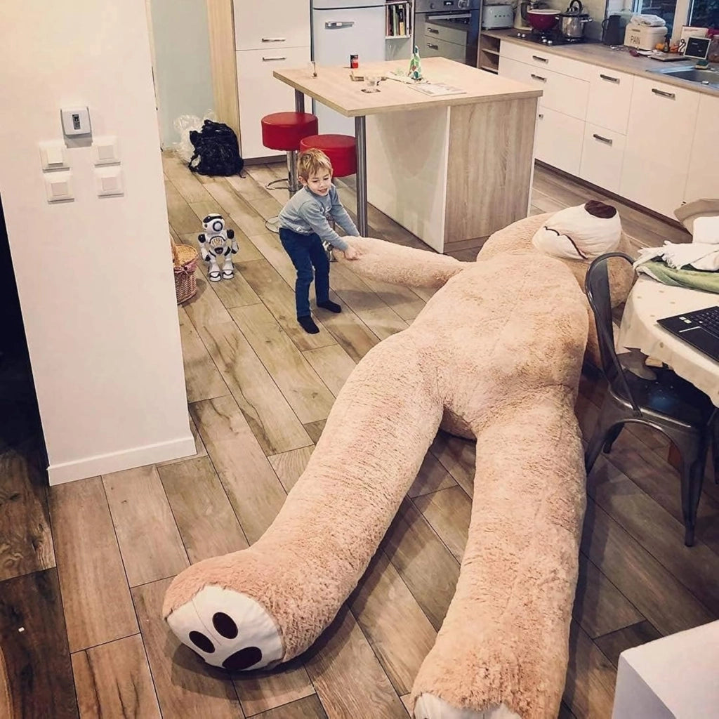Orso Peluche Gigante 340cm - Fabbricato in Francia, Certificato CE - Morbido e Soffice, Abbracci Garantiti - Orsacchiotto di Peluche Grande Perfetto per Compleanni e Altre Celebrazioni