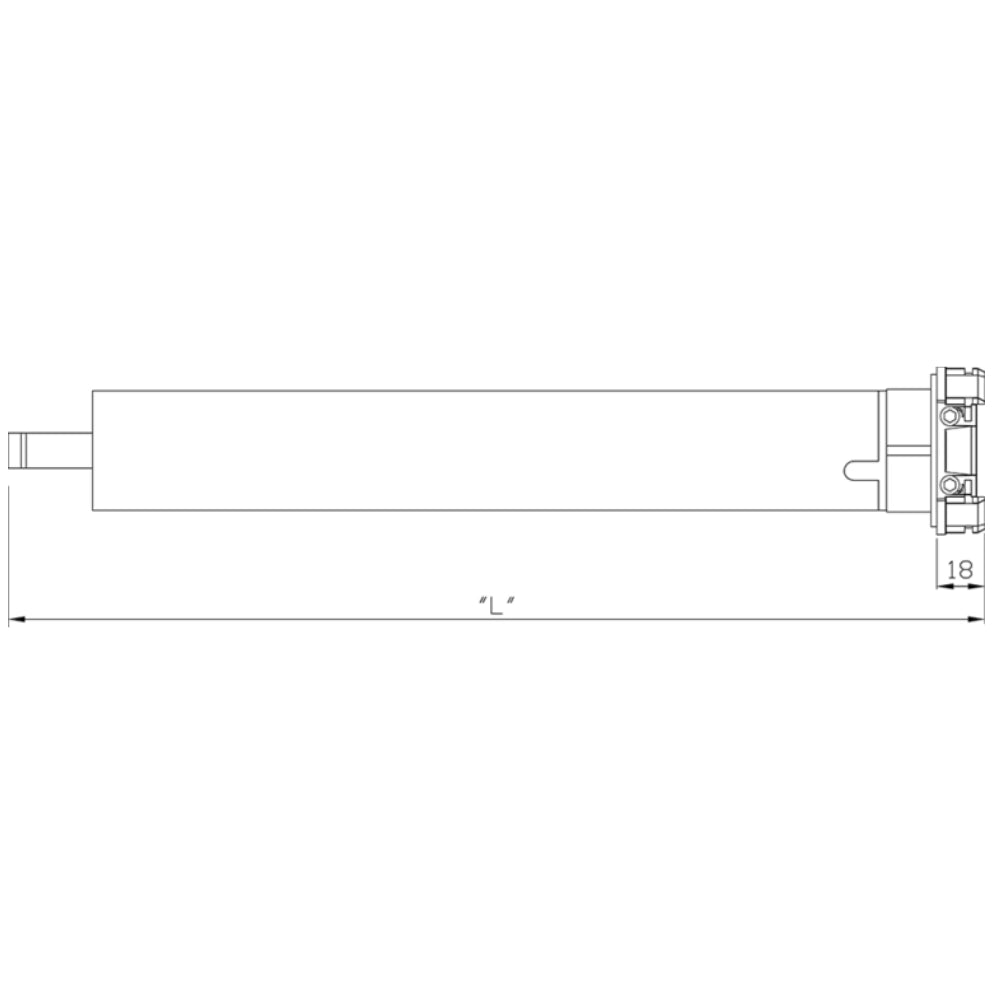 Motore tapparelle elettriche motoriduttore finecorsa meccanico cm 52 230 v *** potenza coppia nm 30, confezione 1