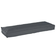 Cuscino per Panchina Antracite 120x40x8 cm Tessuto Oxford