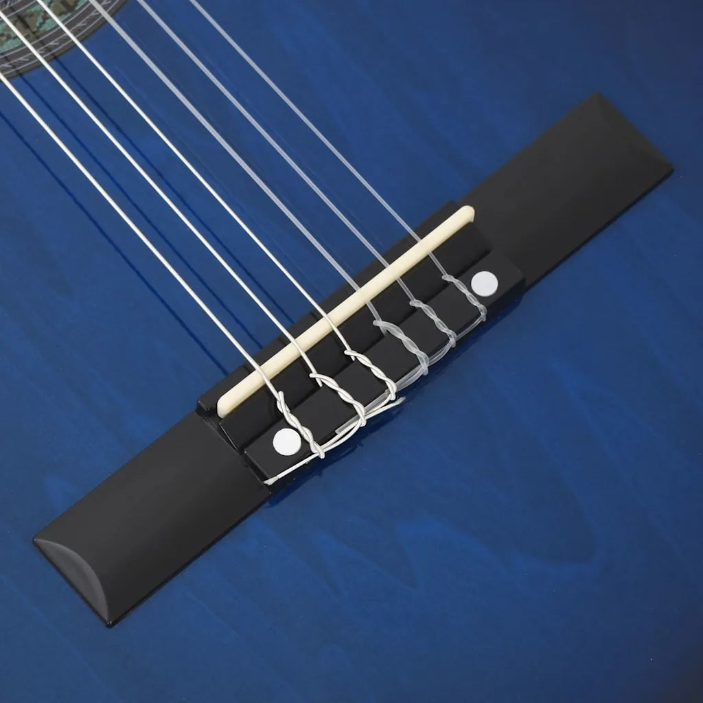 Set Chitarra Western 12 pz con Equalizzatore e 6 Corde Blu CFW7781905