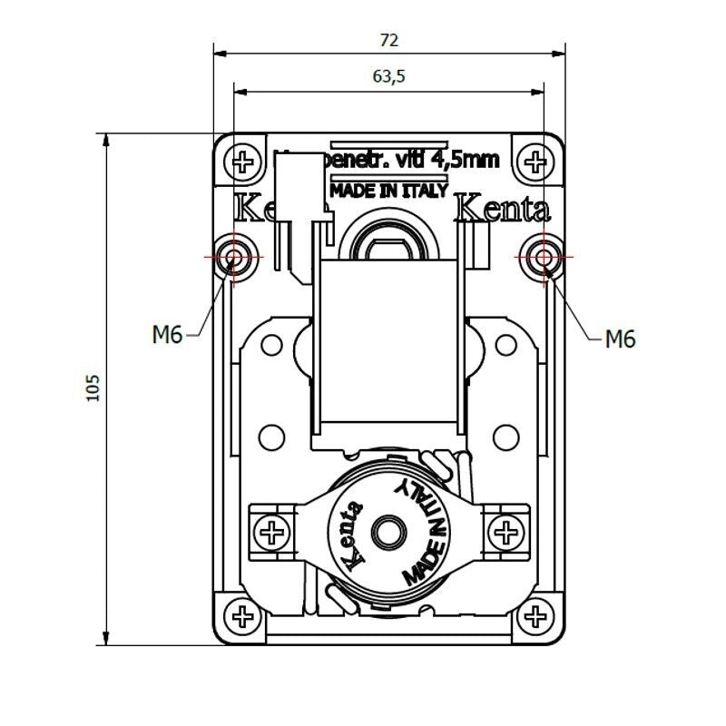 Ricambistufeapellet Motoriduttore per Stufa a Pellet KENTA K9173007 1rpm Albero da 9,5mm Motore per carico Pellet