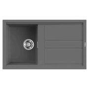 Lavello Elleci Incasso 1 vasca 86x51 Best 400 Keratek Plus Grigio Dark Grey LKB40099