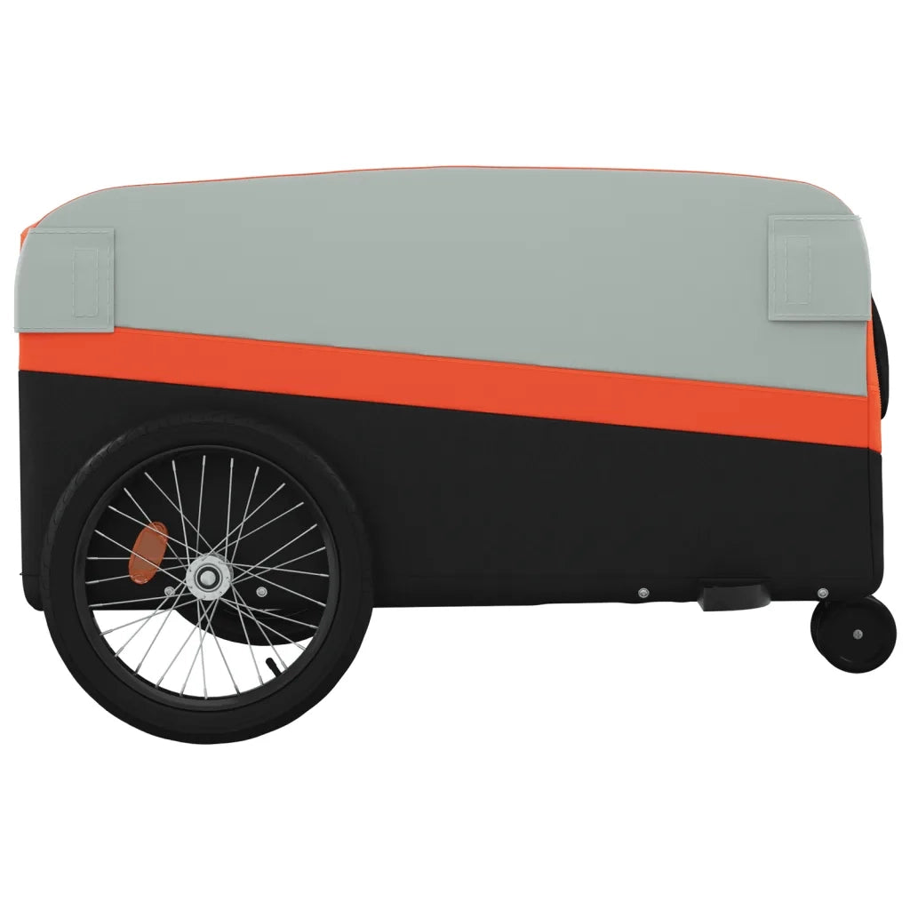 Rimorchio da Bici Nero e Arancione 45 kg in Ferro CFW6264372