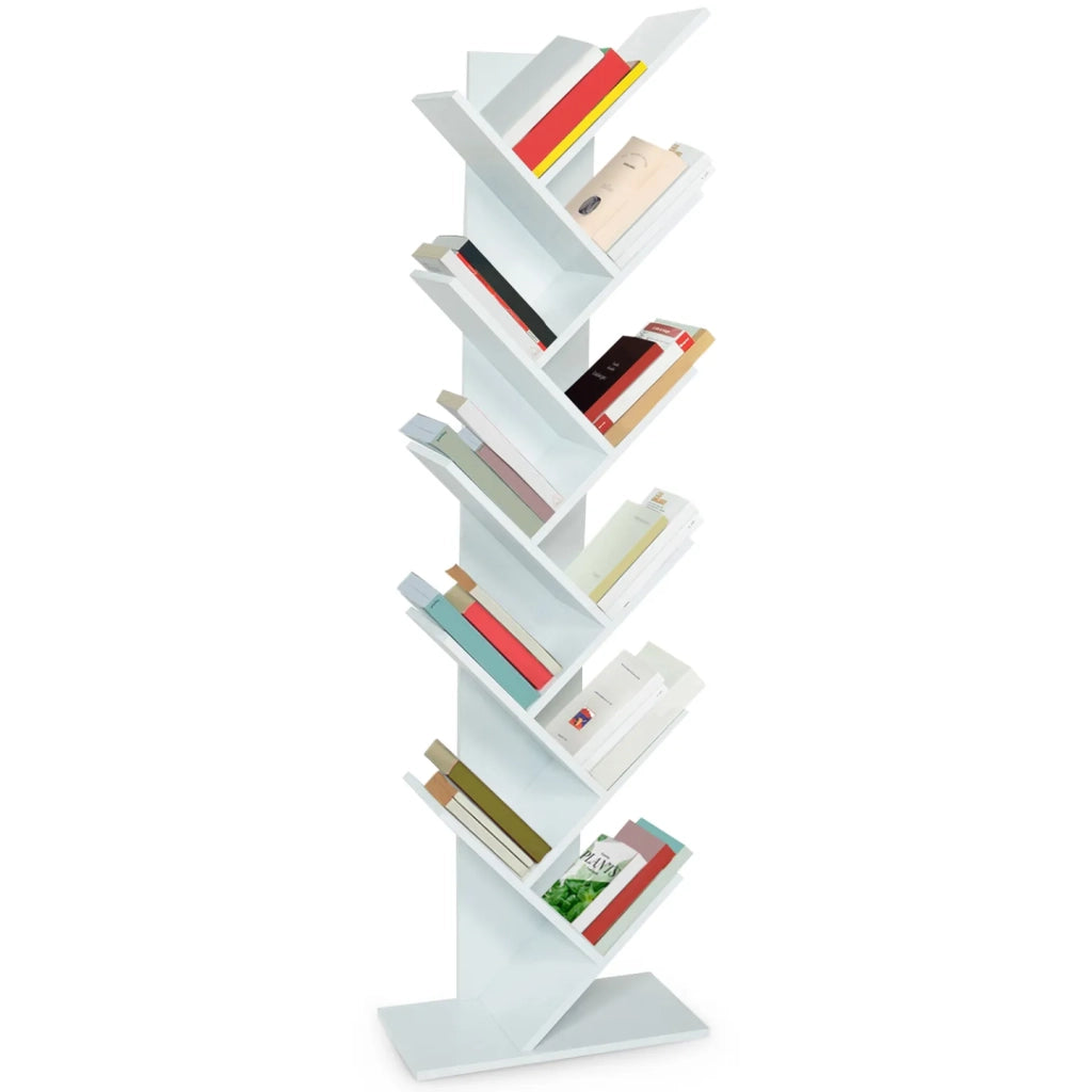 IDMarket - Libreria ad albero 10 livelli bianco TEA