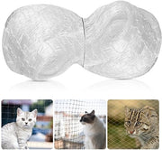 Rete per balconi in nylon trasparente, 3 x 10 m - senza fori - robusto - buona ventilazione - distanza tra le maglie 2,5 cm