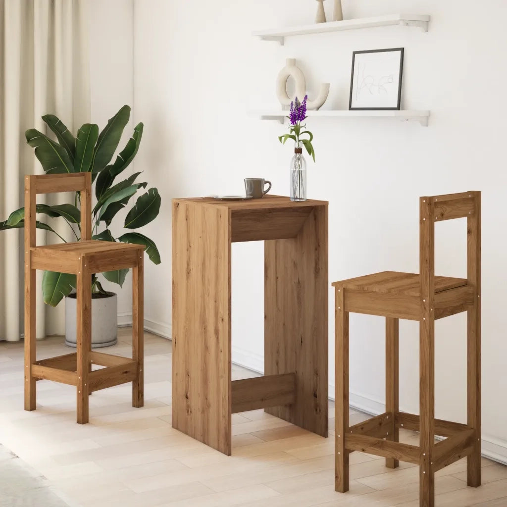 Tavolo Bar Rovere Artigianale 51x50x103,5 cm Legno Multistrato 854426
