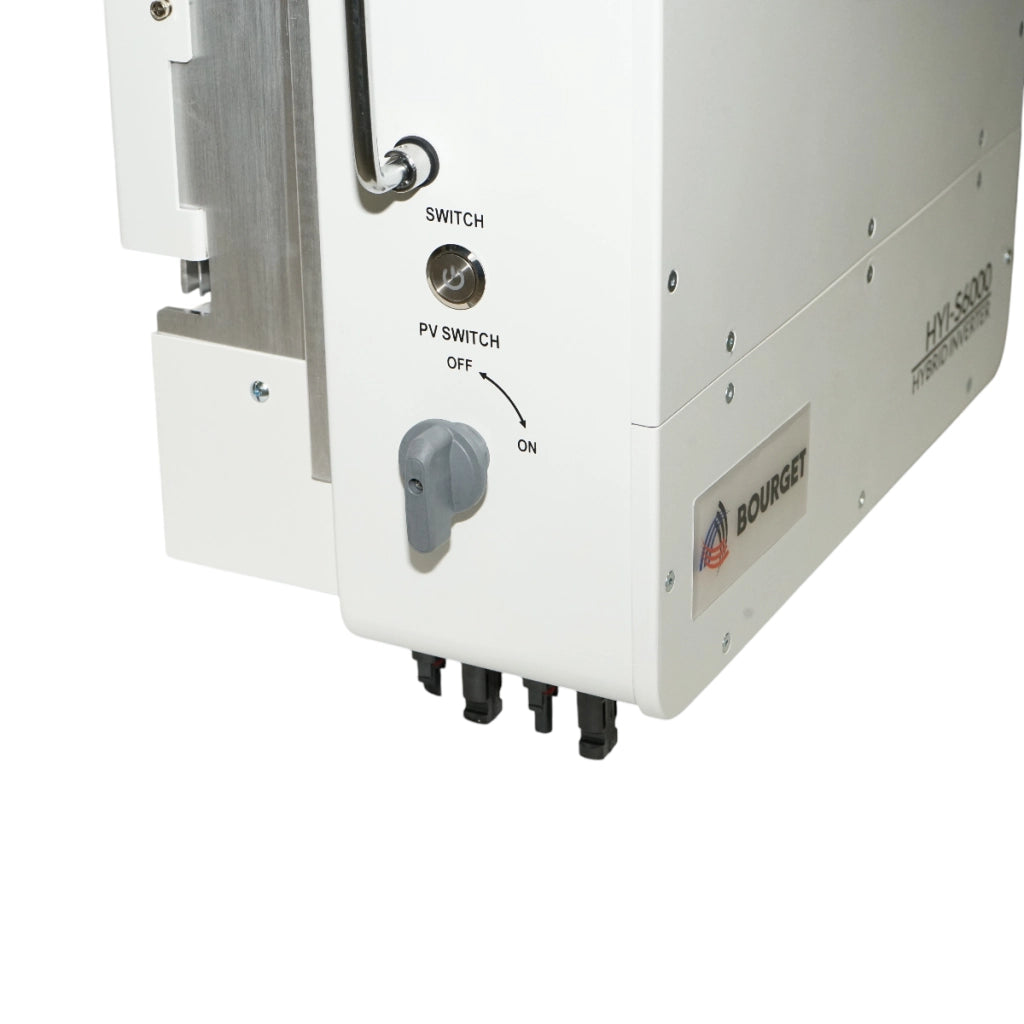 Inverter solare ibrido 6kW, 48V, 135A MPPT, monofase, ON/OFF-GRID, collegamento in parallelo, sistema trifase opzionale IP65 Bourget