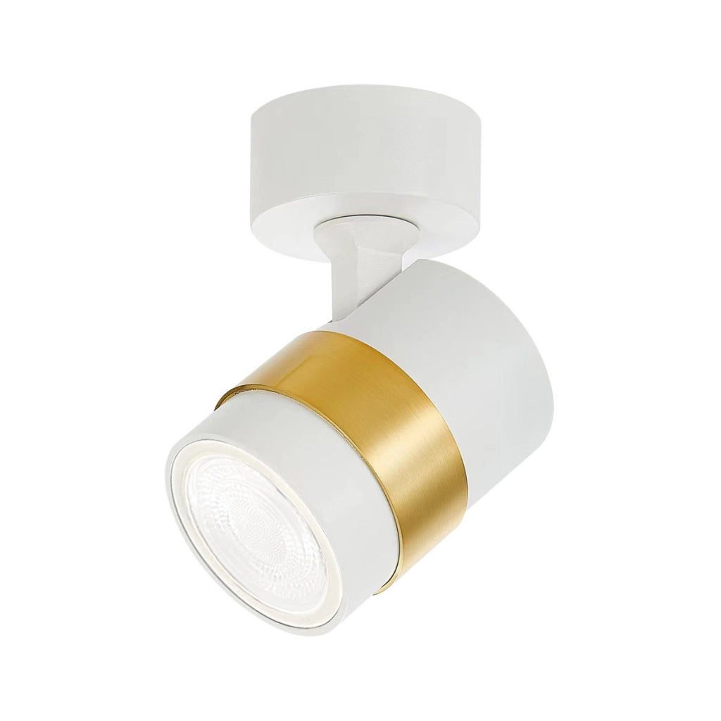 Light Prestige Anillo spot parete bianco/oro metallo 1xGU10
