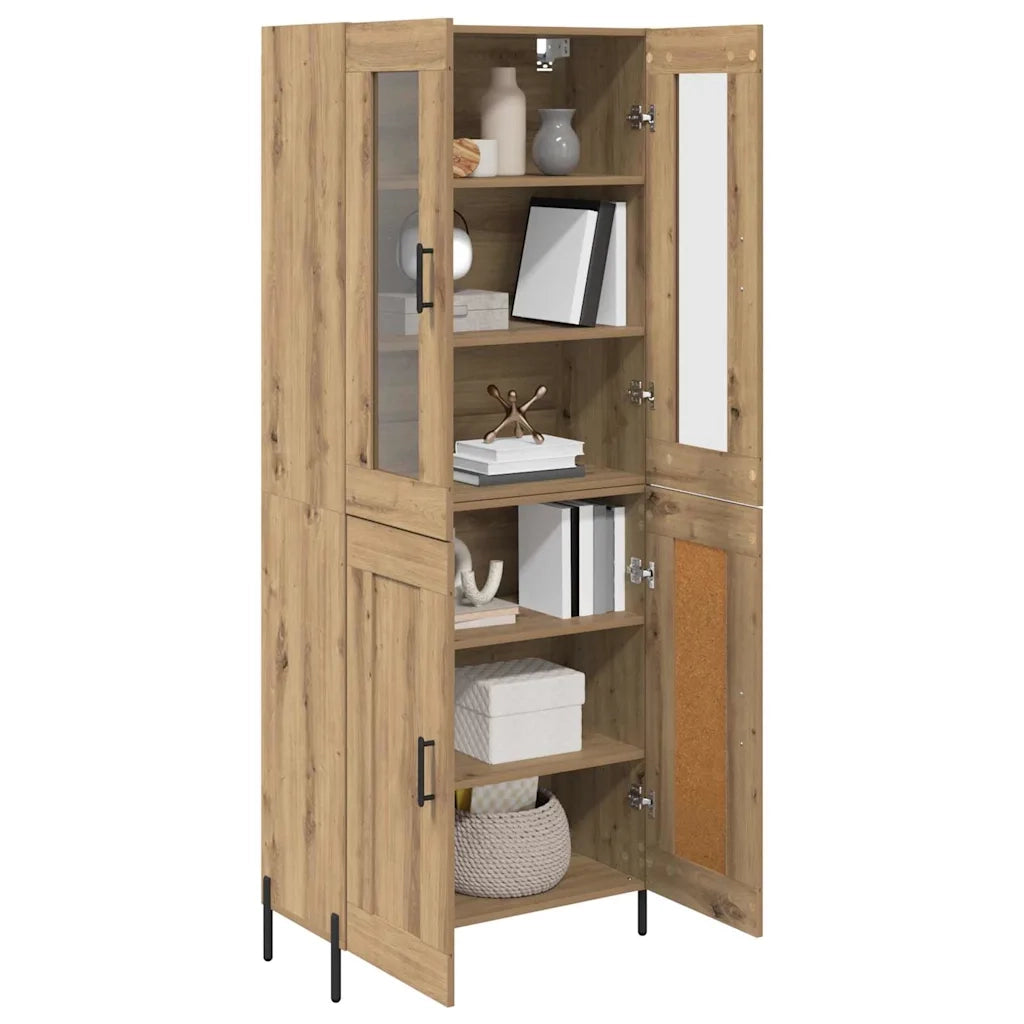 Credenza | Madia | Buffet da pranzo | Armadio da pranzo Rovere artigianale 69,5 x 34 x 180 cm