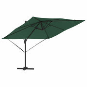Ombrello | Parasol Roma Verde 286 x 284 x 265 cm Alluminio e Poliestere