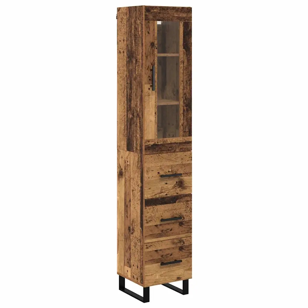 Credenza-Buffet-Armadio da cucina Legno vecchio 69,5 x 34 x 180 cm Legno multistrato 149529