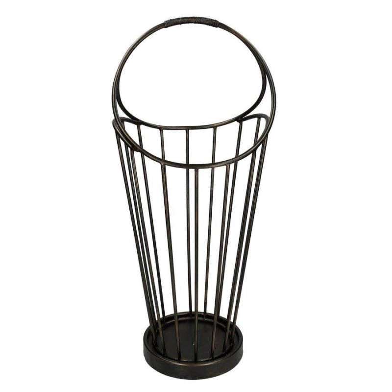 Portaombrelli metallo bronzo scuro tondo cm 32x30h52/70