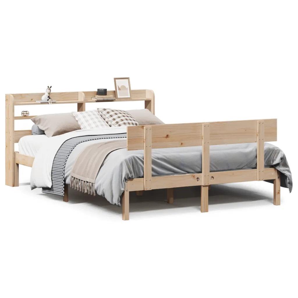 vidaXL Letto senza Materasso 140x190 cm in Legno Massello di Pino