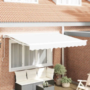 vidaXL Tenda Retrattile Bianco 350x200 cm Tessuto