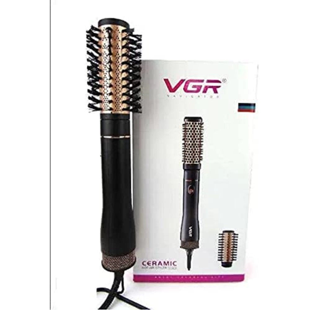 Trade Shop - Spazzola Piastra Termica Styler Ad Aria Calda Asciuga Arriccia Capelli Vgr V-559 -