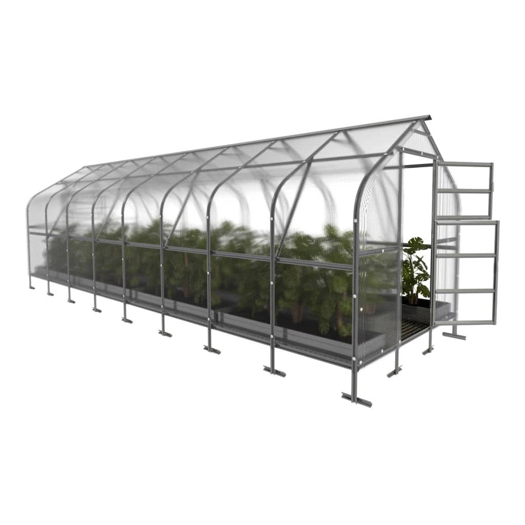 Serra da giardino KLASIKA*DROP 20m2, 2,5m x 8m, 4 mm con rivestimento in policarbonato
