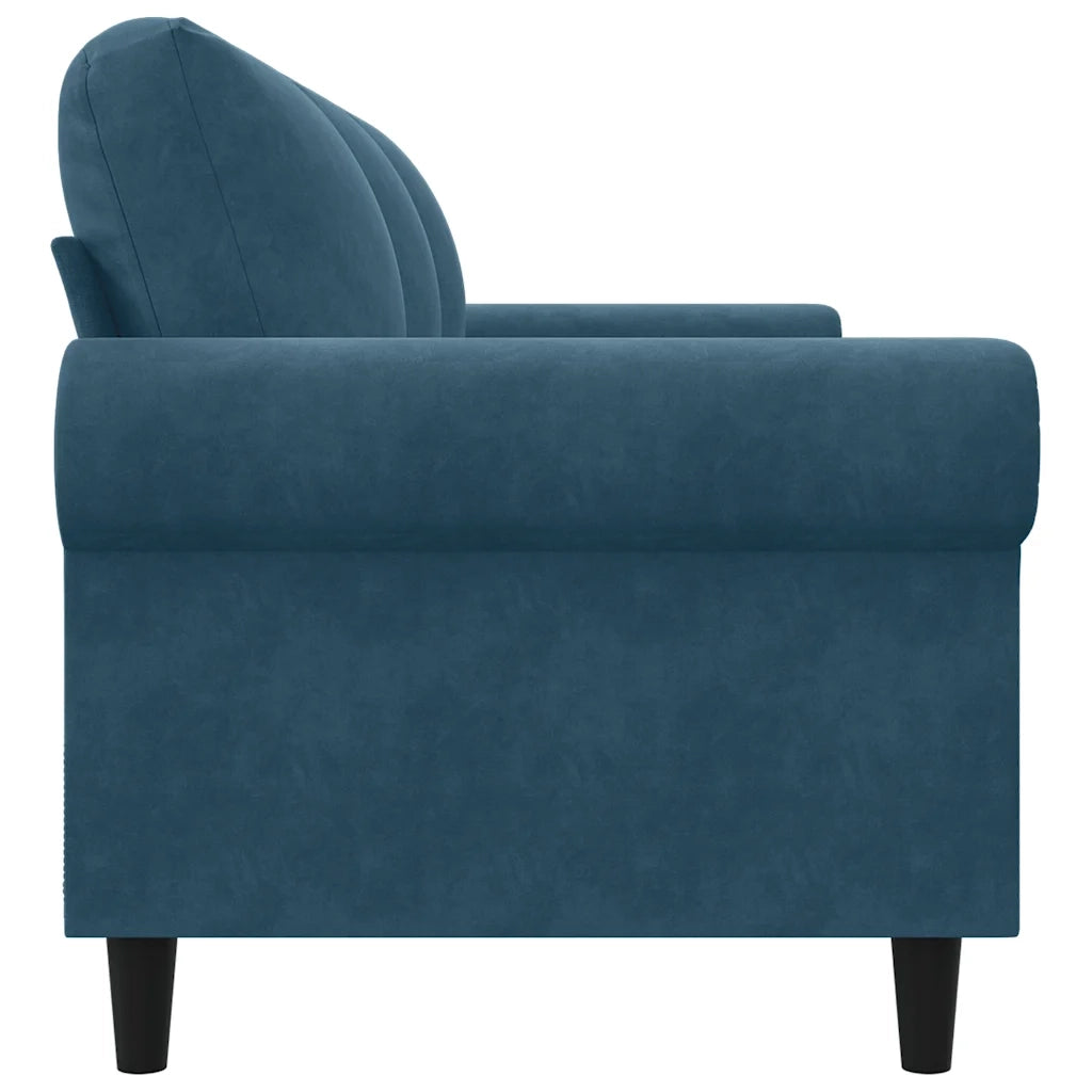 Divano a 3 Posti Blu 180 cm in Velluto 359548