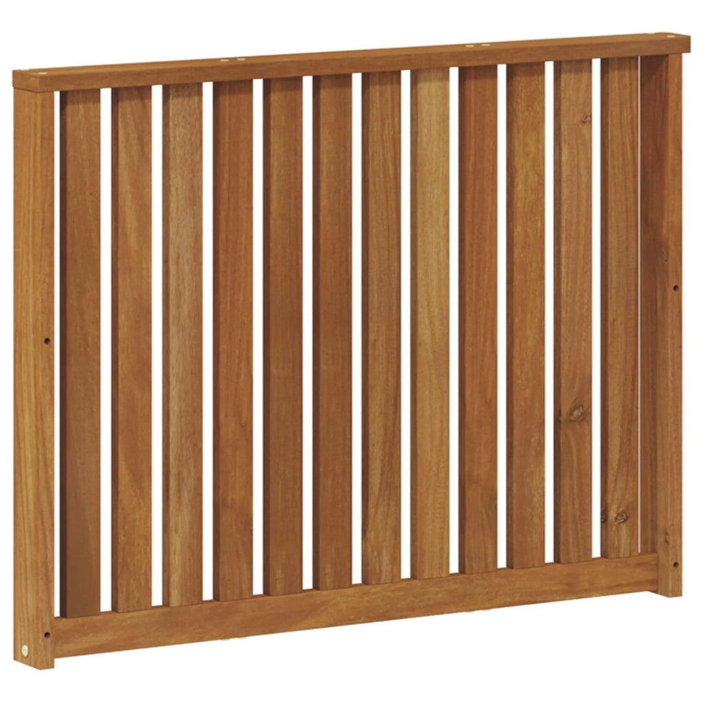 Bracciolo 2 pz Naturale 80 x 6 x 61 cm Legno di Acacia Massello 900588