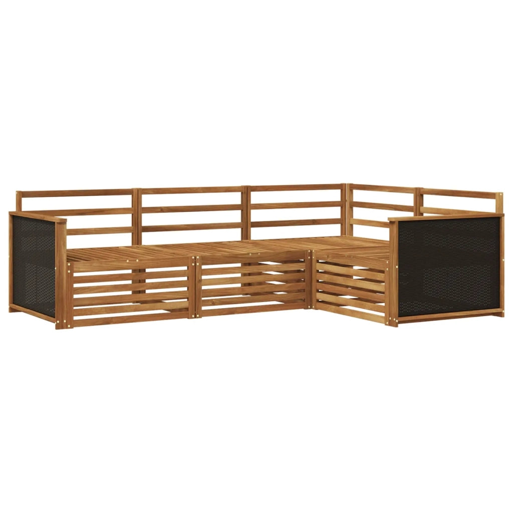 Set di divani da esterno 4 pcs Naturale 247,5 x 168,5 x 73 cm 3383282