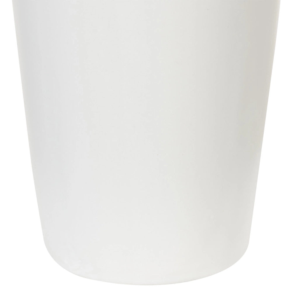 Vaso da Tavolo Decorativo gres porcellanato Bianco 33 cm Glam stile moderno