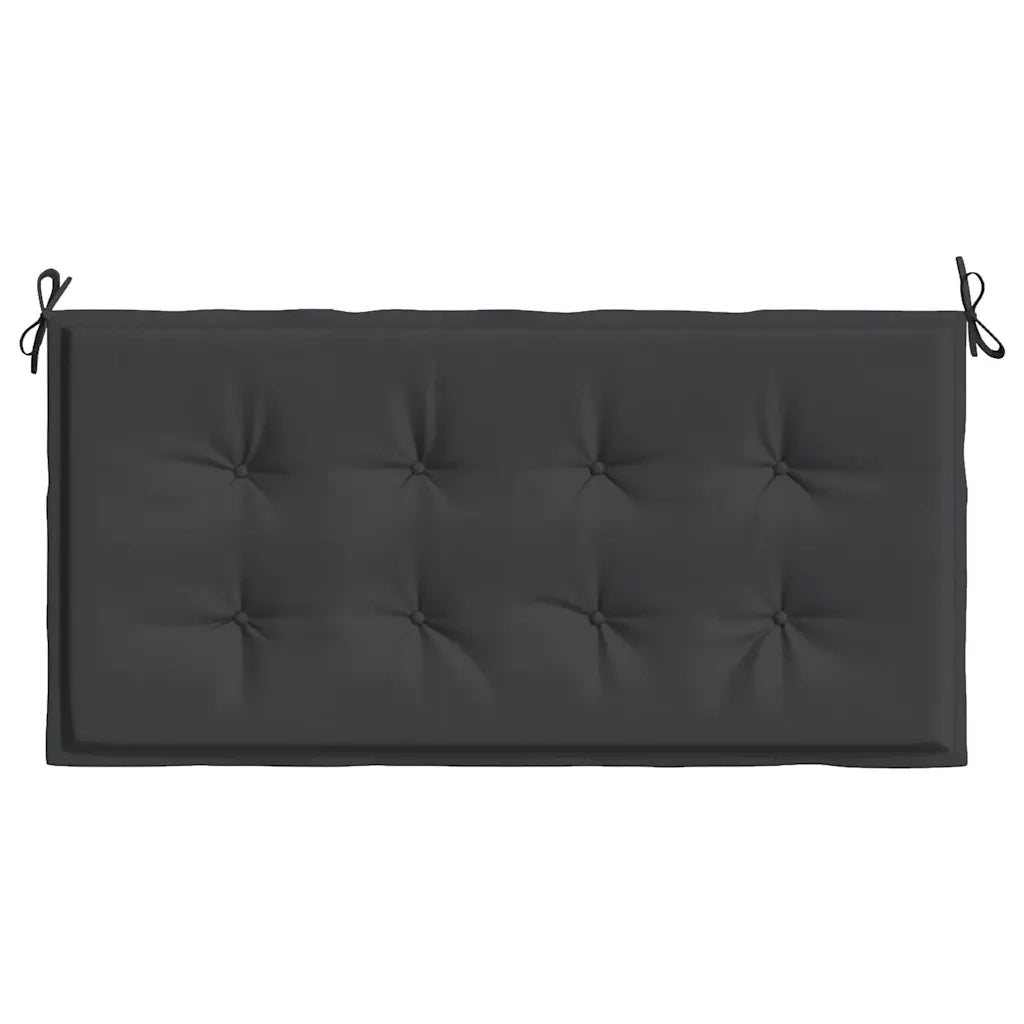 Cuscino per Panca Nero 120x50x4 cm in Tessuto Oxford 47618