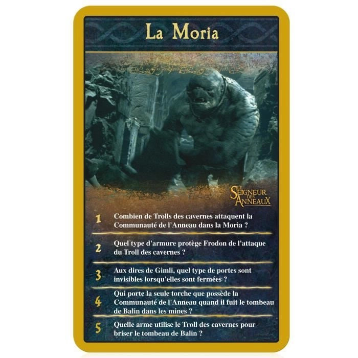 IL SIGNORE DEGLI ANELLI Quiz