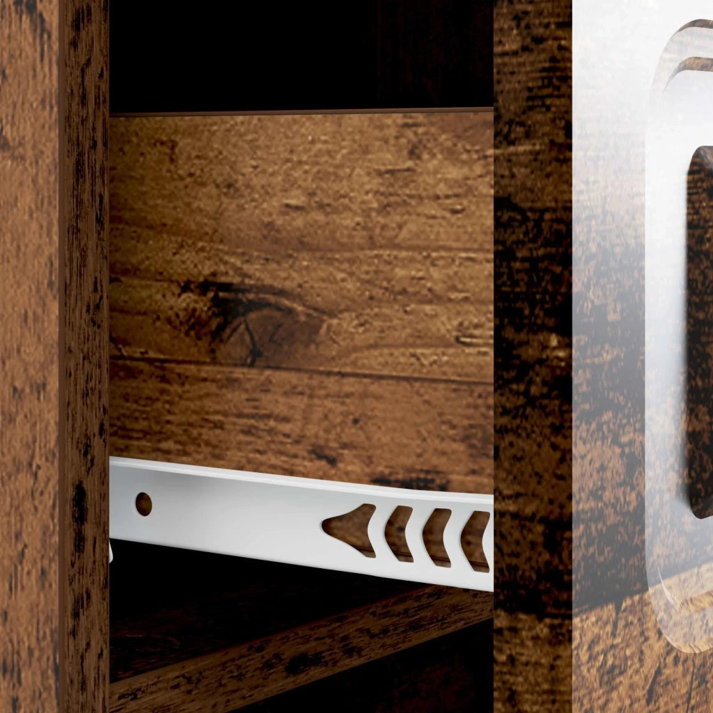 Armadio da Notte con cassetto Legno antico 43 x 41 x 63,5 cm 895713