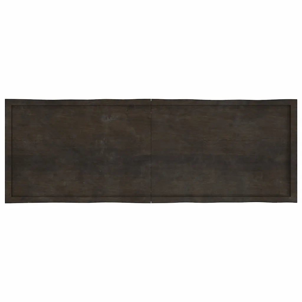 Piano Tavolo | Superficie Tavolo | Piano Scrivania Marrone Scuro 180x60x(2-4)cm Rovere Non Trattato