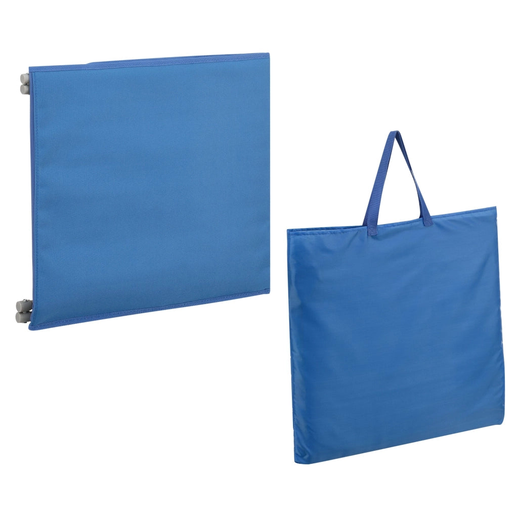 Set di 2 materassini da spiaggia con schienale reclinabile blu 03_0009657