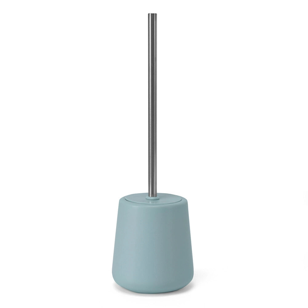 Porta scopino turchese da appoggio in ceramica antibatterica Sidney