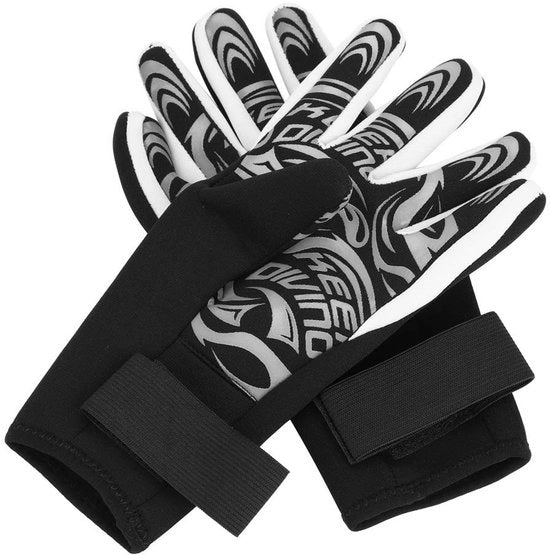 Manopole da bagno 2 mm Neoprene - Guanti da nuoto caldi - Resistente allo scivolamento - Guanti da immersione - 5 dita - Adatti per immersioni/diving/surf
