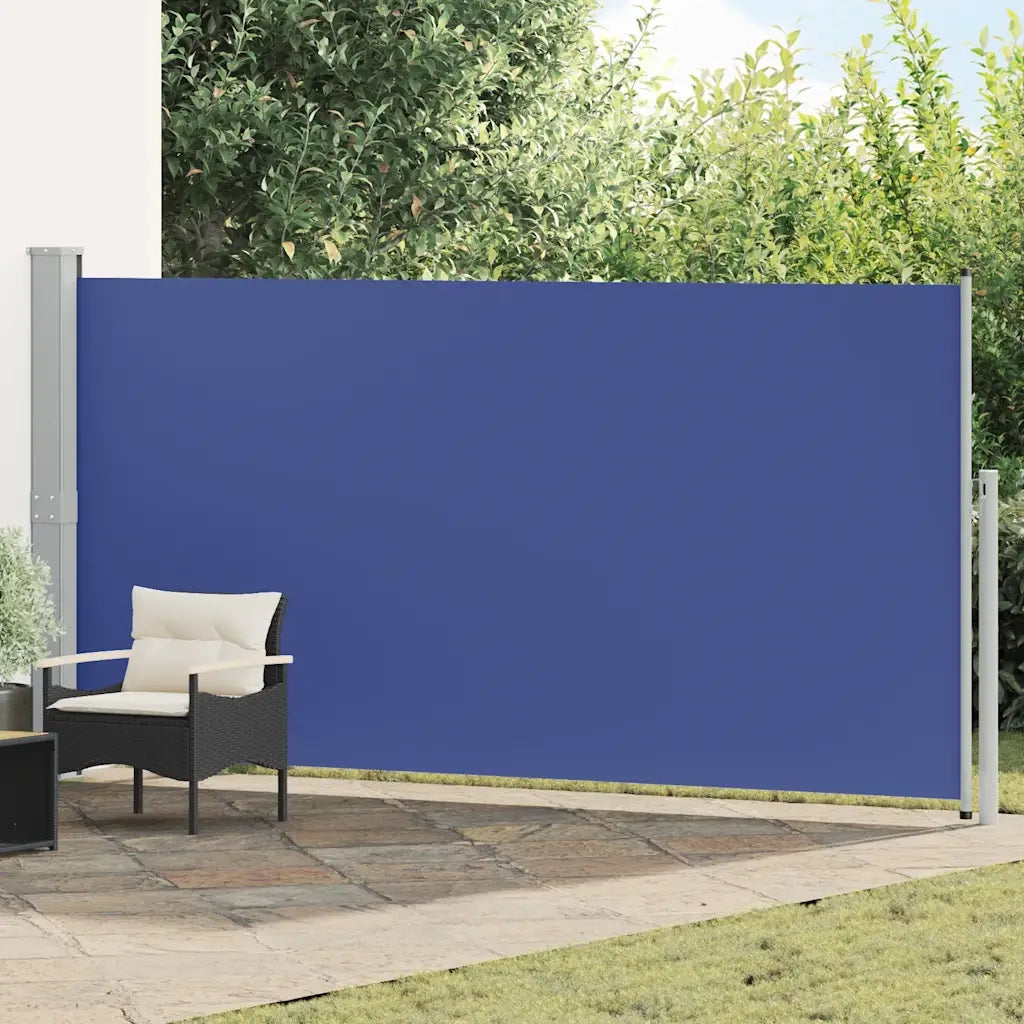 Tenda da Sole Laterale Retrattile 160 x 500 cm Blu 45462