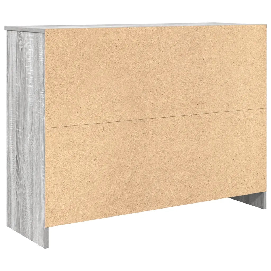 Credenza con Cassetto Grigio Sonoma 101x35x76 cm in Truciolato