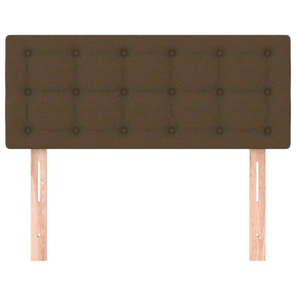 Testiera Marrone Scuro 100x5x78/88 cm in Tessuto 346439