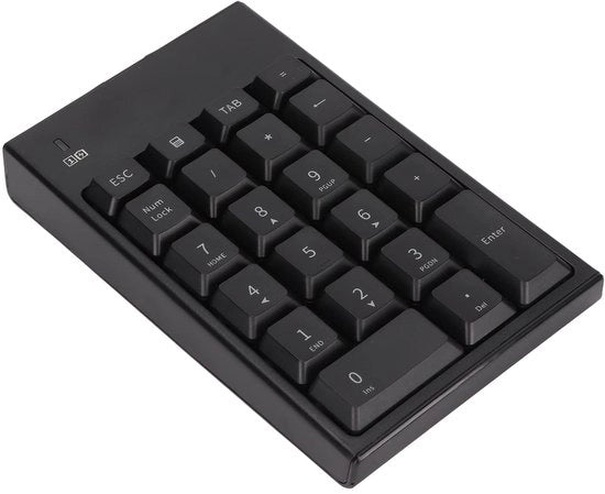 Tastiera numerica wireless - 22 tasti - plug-and-play - formato compatto - contabilità finanziaria - per laptop e computer