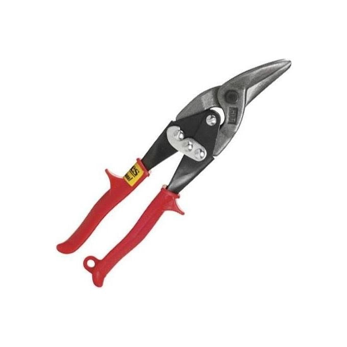 HIT TO TOOLS 2322044 MS260L Forbici per Lamiera a Doppia Leva Lame Sinistre Rosse 250 mm colore Rosso
