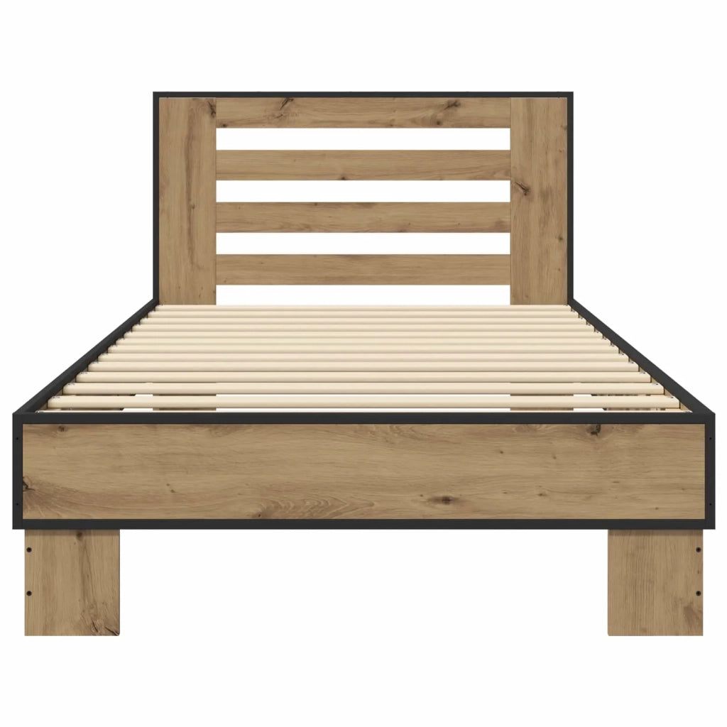 Struttura letto con testata Rovere Artigianale 80 x 200 cm 8009106