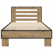 Struttura letto con testata Rovere Artigianale 80 x 200 cm 8009106