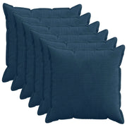 Federa 6 pz HOUTEN Blu navy 80 x 80 cm corduroy 921656