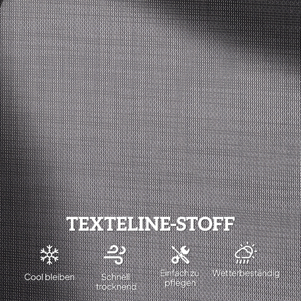 Panchina da giardino a dondolo ¨C zephmum ¨C 120x70x85 cm grigio metallo 2 posti