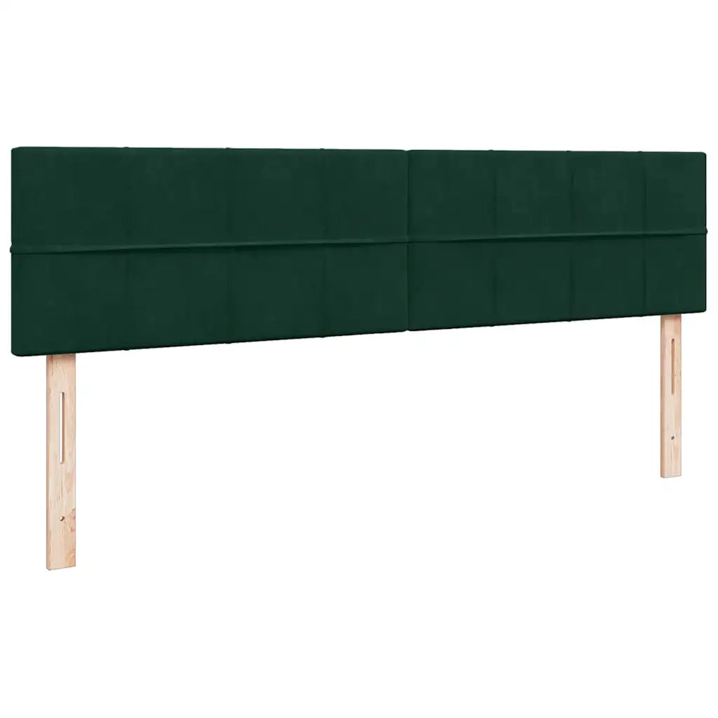 vidaXL Struttura Letto Pouf con Materassi 200x200 cm Velluto